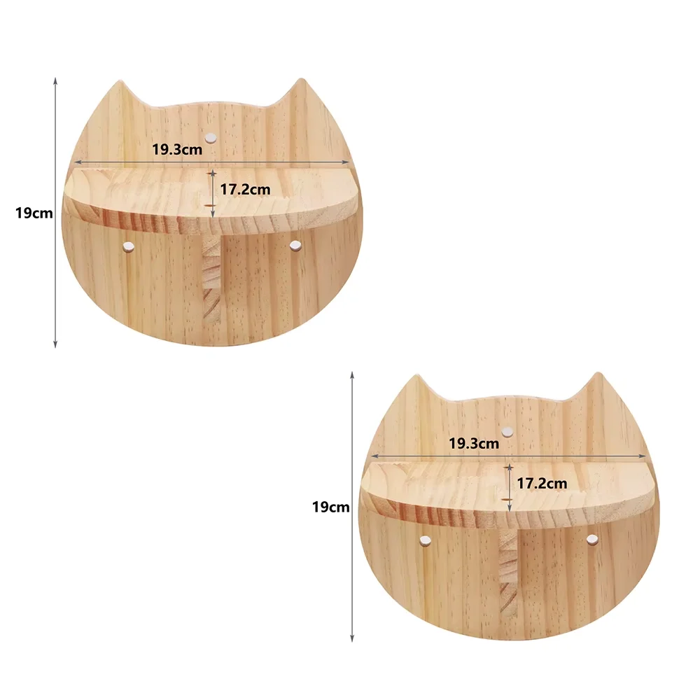 Parcours mural pour chat en bois – Étagères et maisons ajourées – Image 17