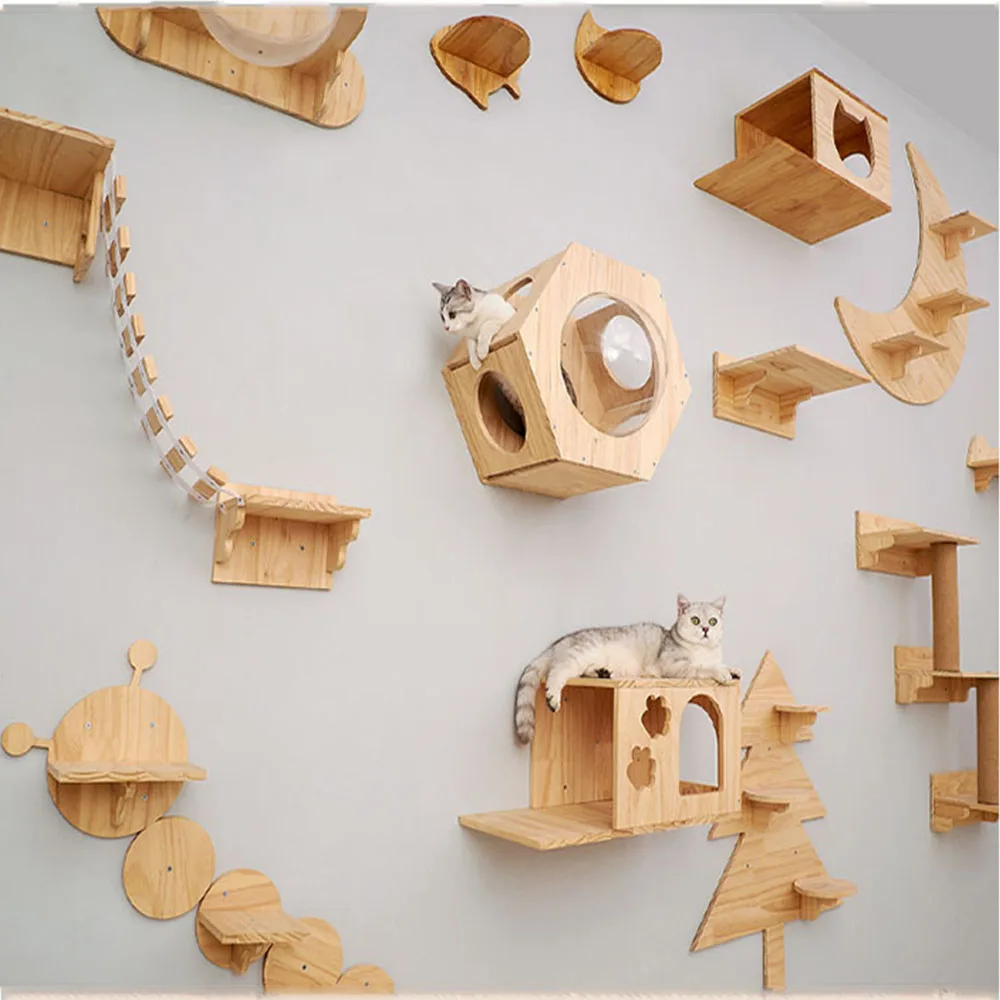Étagères murales pour chat – Modules design tête de chat – Image 5