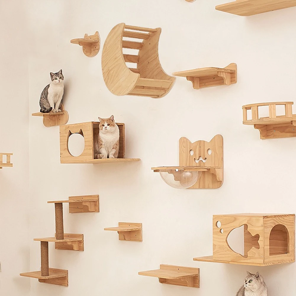 Étagères murales pour chat – Modules design tête de chat – Image 4