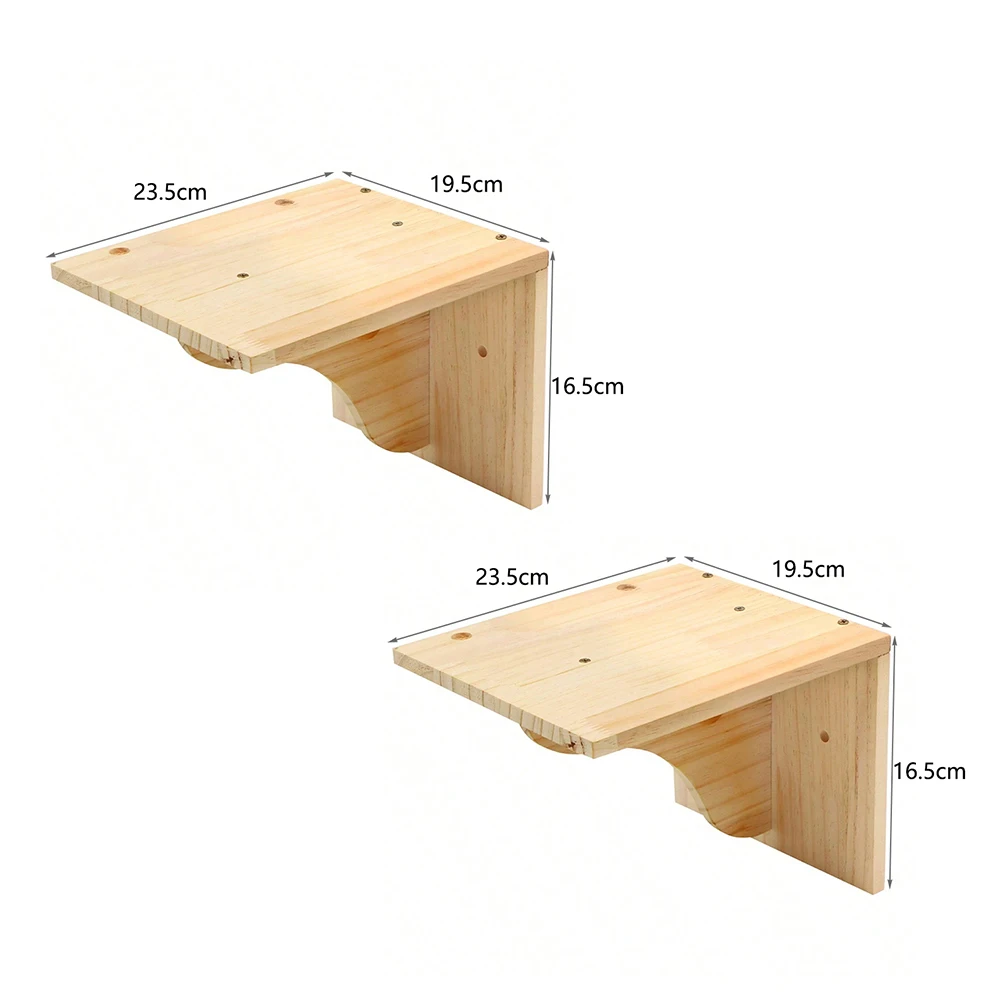 Maison murale pour chat – Cachette et perchoir mural en bois – Image 11