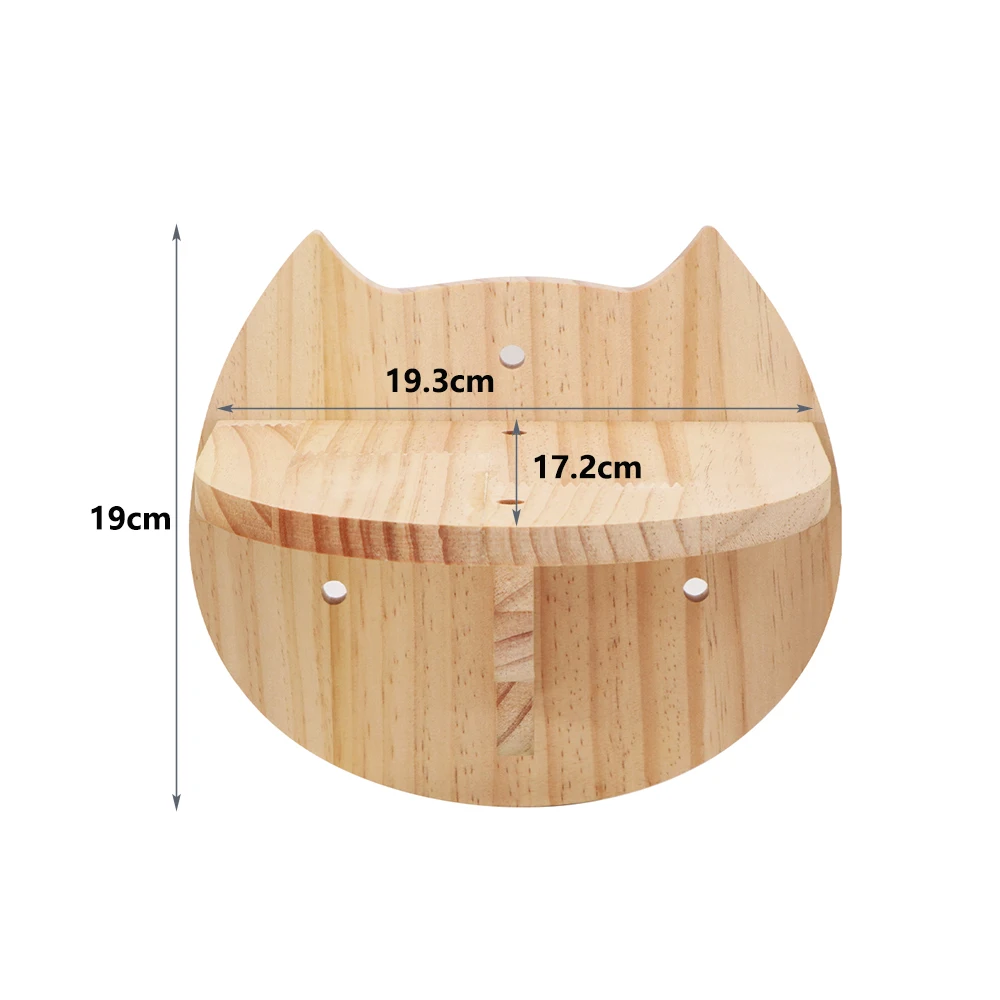 Maison murale pour chat – Cachette et perchoir mural en bois – Image 7