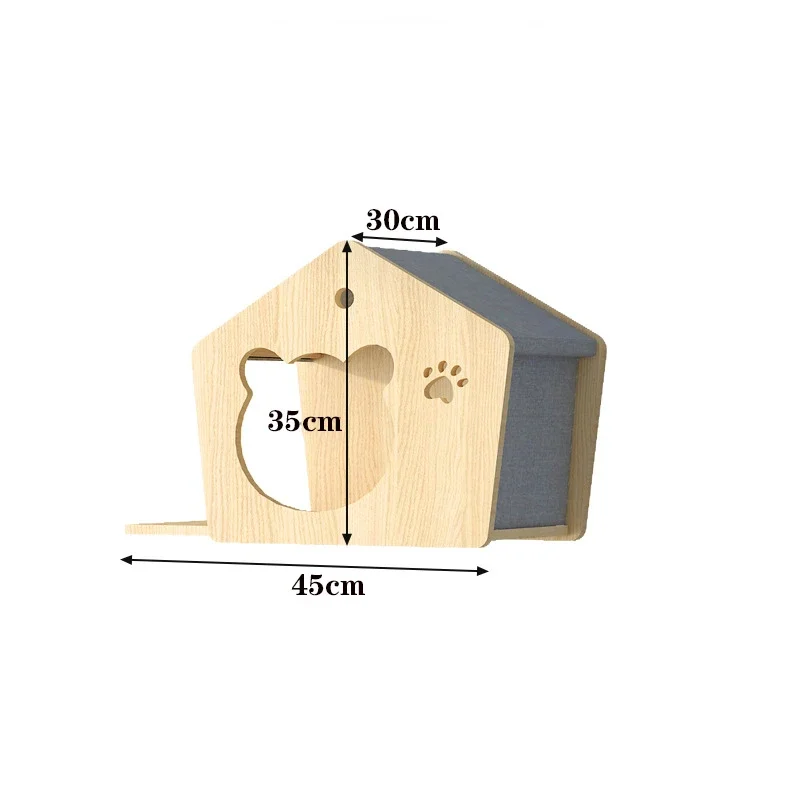 Parcours mural pour chat à composer – Étagères, marches et modules en bois – Image 8