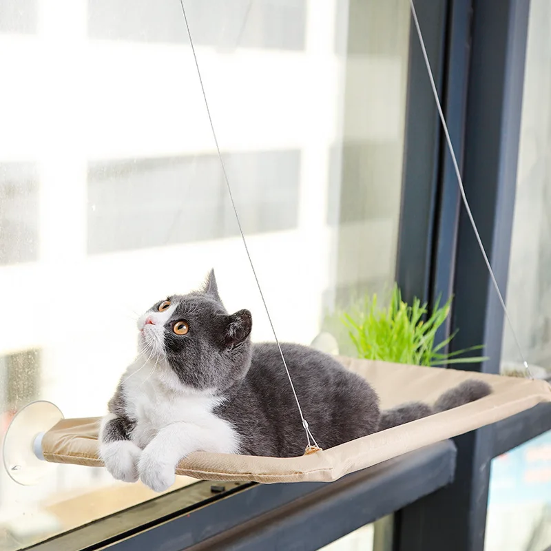 Hamac de fenêtre pour chat à ventouses – Sans percer, jusqu'à 20 kg – Image 3
