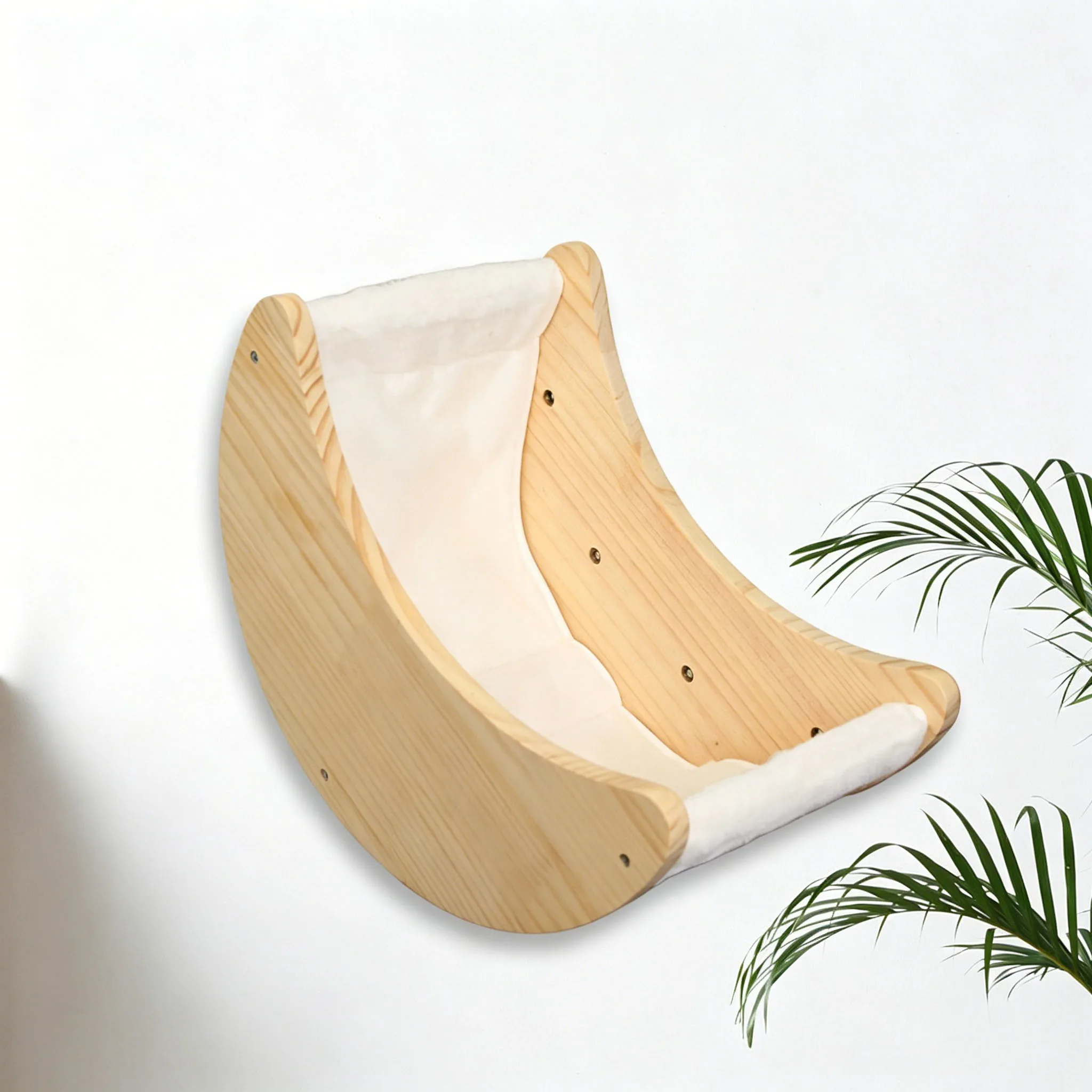 Hamac de fenêtre pour chat en bois – Ventouses, sans percer – Image 8