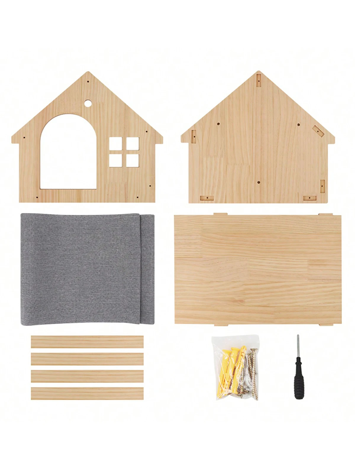 Maison murale pour chat – Cachette et perchoir mural en bois – Image 6